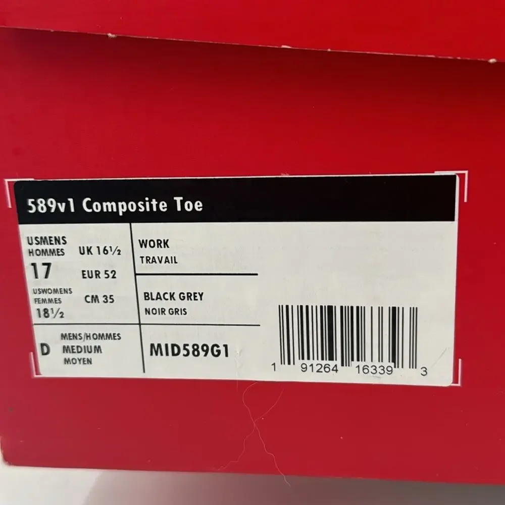 NWT New Balance Work & Safety 589v1 Sneakers